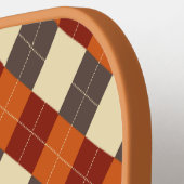 Herfst/Herfst Gingham patroon Pickleball Paddle (Links Detail)