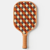 Herfst/Herfst Gingham patroon Pickleball Paddle (Achterkant)