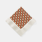 Herfst/Herfst Gingham patroon Servet (Hoek)