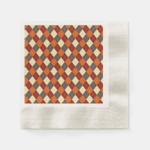 Herfst/Herfst Gingham patroon Servet