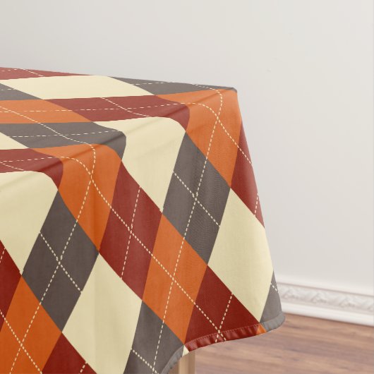 Herfst/Herfst Gingham patroon Tafelkleed (Voorbeeld)