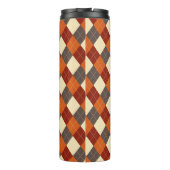 Herfst/Herfst Gingham patroon Thermosbeker (Achterkant)