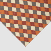 Herfst/Herfst Gingham patroon Tissuepapier (Detail)