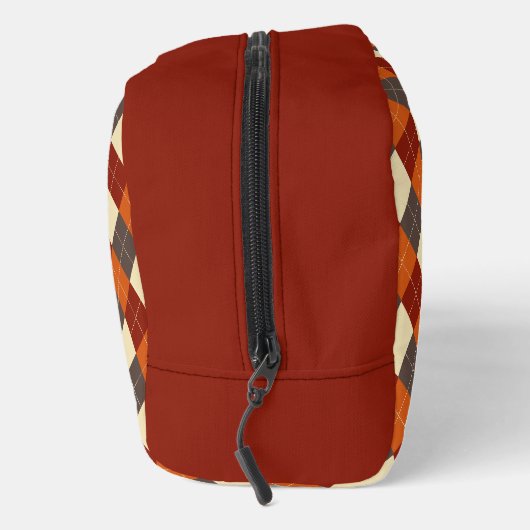 Herfst/Herfst Gingham patroon Toilettasje (Rechts)