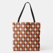Herfst/Herfst Gingham patroon Tote Bag (Voorkant)