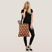 Herfst/Herfst Gingham patroon Tote Bag (Op model)
