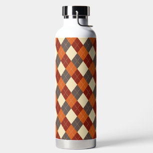 Herfst/Herfst Gingham patroon Waterfles