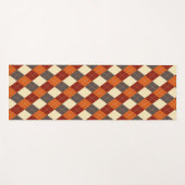 Herfst/Herfst Gingham patroon Yogamat (Voorkant (horizontaal))