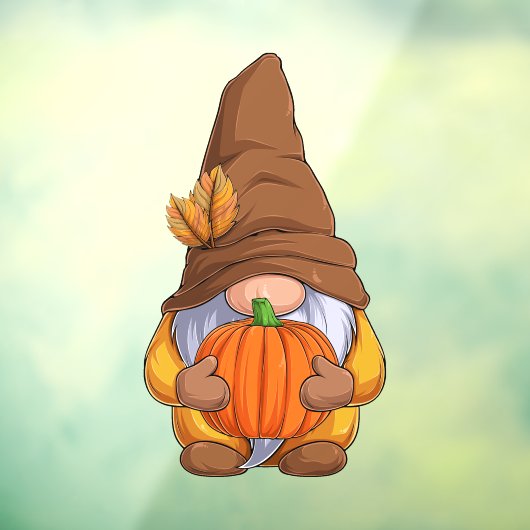 Herfst herfst Gnome Window Cling Raamsticker (Vel 3)