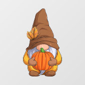 Herfst herfst Gnome Window Cling Raamsticker (Vel)