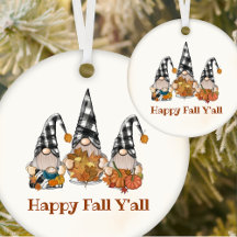 Herfst Herfst Gnomes Plaid Thanksgiving