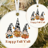 Herfst Herfst Gnomes Plaid Thanksgiving Ornament