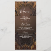 herfst Herfst Gold Ornamental Leaves Menu (Voorkant)