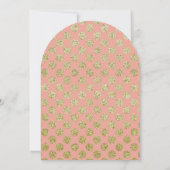 Herfst Herfst Gold Polka Dots Huwelijksuitnodiging Kaart (Achterkant)