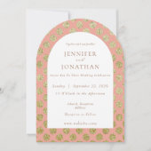 Herfst Herfst Gold Polka Dots Huwelijksuitnodiging Kaart (Voorkant)