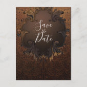 herfst Herfst Gold verlaat de datum opslaan Aankondigingskaart (Voorkant)