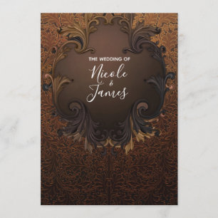  herfst Herfst gouden sierbladeren bruiloft Kaart