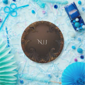  herfst Herfst gouden sierbladeren bruiloft Papieren Bordje (Feest)