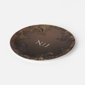  herfst Herfst gouden sierbladeren bruiloft Papieren Bordje (Gekanteld)