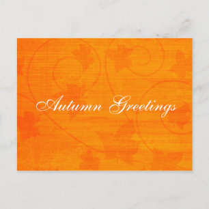 Herfst Herfst Groeten Verlaat Oranje Briefkaart