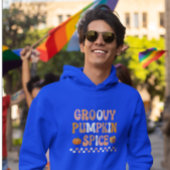 Herfst Herfst-Groovy Pumpkin Spice Design Hoodie