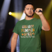 Herfst Herfst-Groovy Pumpkin Spice Design T-shirt
