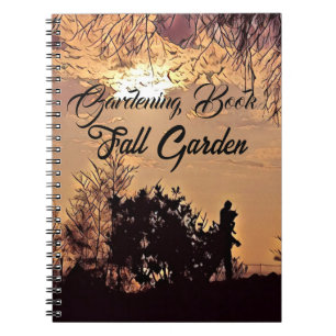 Herfst herfst GWatercolor Sunset Scenery Gardening Notitieboek