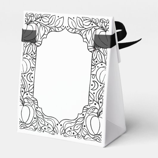 Herfst Herfst Halloween Baby shower dank u Bedankdoosjes (Achterkant)