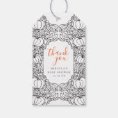 Herfst Herfst Halloween Baby shower Dank u Favor Cadeaulabel (Achterkant)