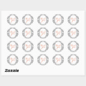 Herfst Herfst Halloween Baby shower dank u Ronde Sticker (Vel)
