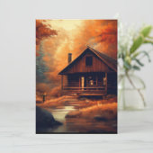 Herfst/Herfst/Halloween/rustiek schilderen Feestdagenkaart (Staand voorkant)