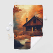 Herfst/Herfst/Halloween/rustiek schilderen Golfhanddoek (Insitu)