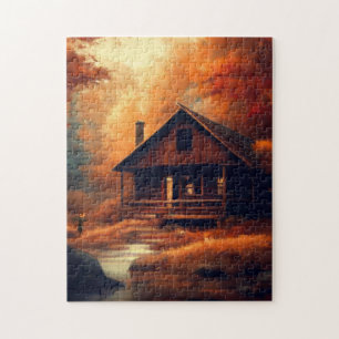 Herfst/Herfst/Halloween/rustiek schilderen Legpuzzel