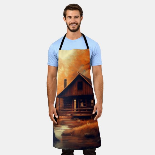 Herfst/Herfst/Halloween/rustiek schilderen Schort (Gedragen)