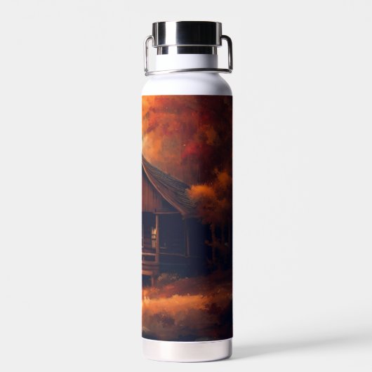 Herfst/Herfst/Halloween/rustiek schilderen Waterfles (Achterkant)