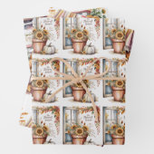 Herfst, Herfst, Halloween, Thanksgiving, Country F Inpakpapier Vel (In situ)