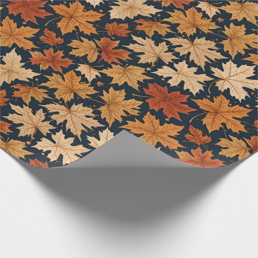 Herfst & Herfst Harvest Leaves Cadeaupapier (Hoek)