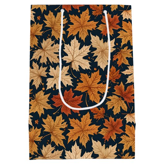 Herfst & Herfst Harvest Leaves Medium Cadeauzakje (Achterkant)