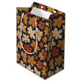 Herfst & Herfst Harvest Leaves Medium Cadeauzakje (Achterkant Gekanteld)