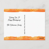 Herfst herfst Harvest Truck Happy Thanksgiving Briefkaart (Achterkant)