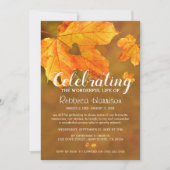 Herfst | Herfst Herdenkingsfeest van het Leven Kaart (Voorkant)