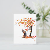 herfst herfst : Herfst - en schapenhouderij Briefkaart (Staand voorkant)