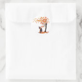 herfst herfst : Herfst - en schapenhouderij Ronde Sticker (Tas)
