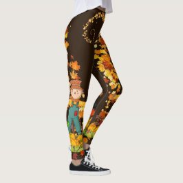 Herfst herfst herfst leest  zwart of bruin leggings