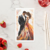 Herfst Herfst Herfst Trouwpaar Artistiek servet (Insitu)