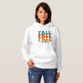 Herfst Herfst Herfst Vibes Typografie Script Vrouw Hoodie (Voorkant volledig)