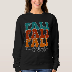Herfst Herfst Herfst Vibes Typografie Script Vrouw Trui