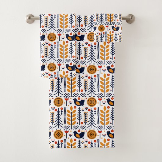 herfst herfst herfstkunstpatroon bad handdoek (Insitu)