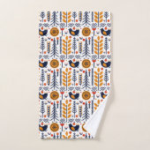 herfst herfst herfstkunstpatroon bad handdoek (Handdoek)