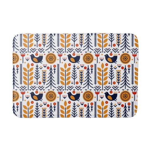 herfst herfst herfstkunstpatroon badmat (Voorkant)